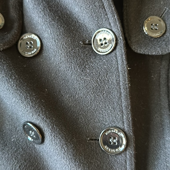 Burberry wool/cashmere trench coat size 2 - Picture 3 of 5